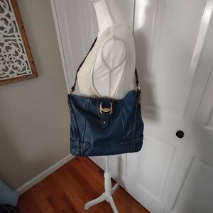 Blue Leather Women's Bag